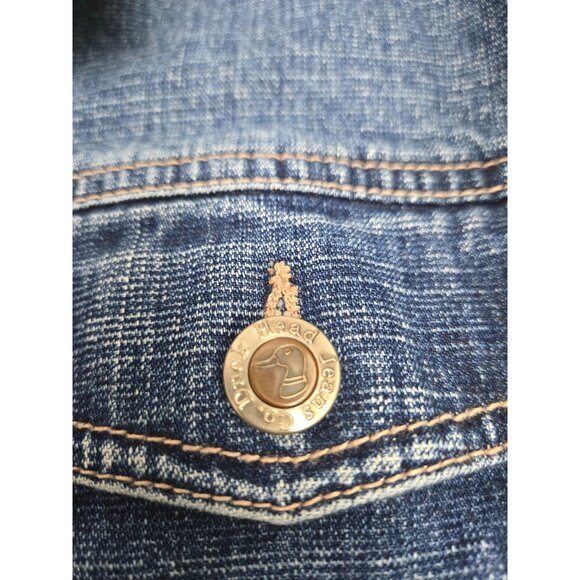 Duck Head Jeans Co. Stretch Denim Jacket Womens XL Button Front - Picture 5 of 8